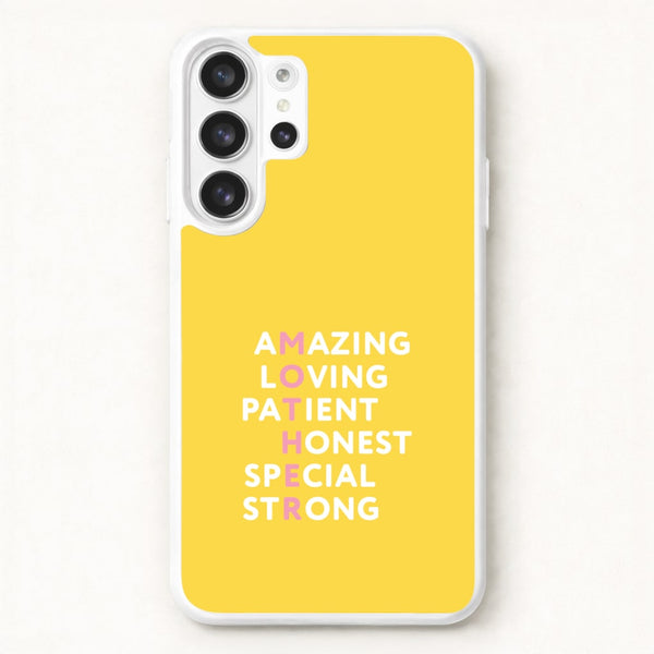 Mother Anagram Phone Case for Galaxy S26 Ultra