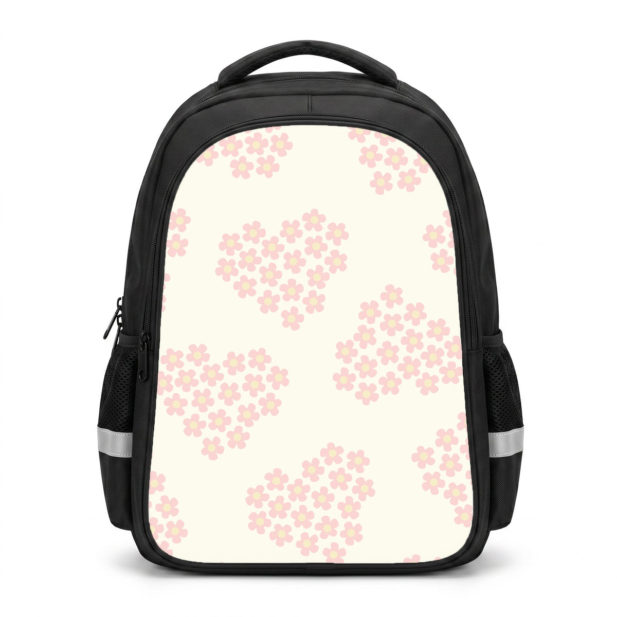 Flower Hearts Pattern Backpack
