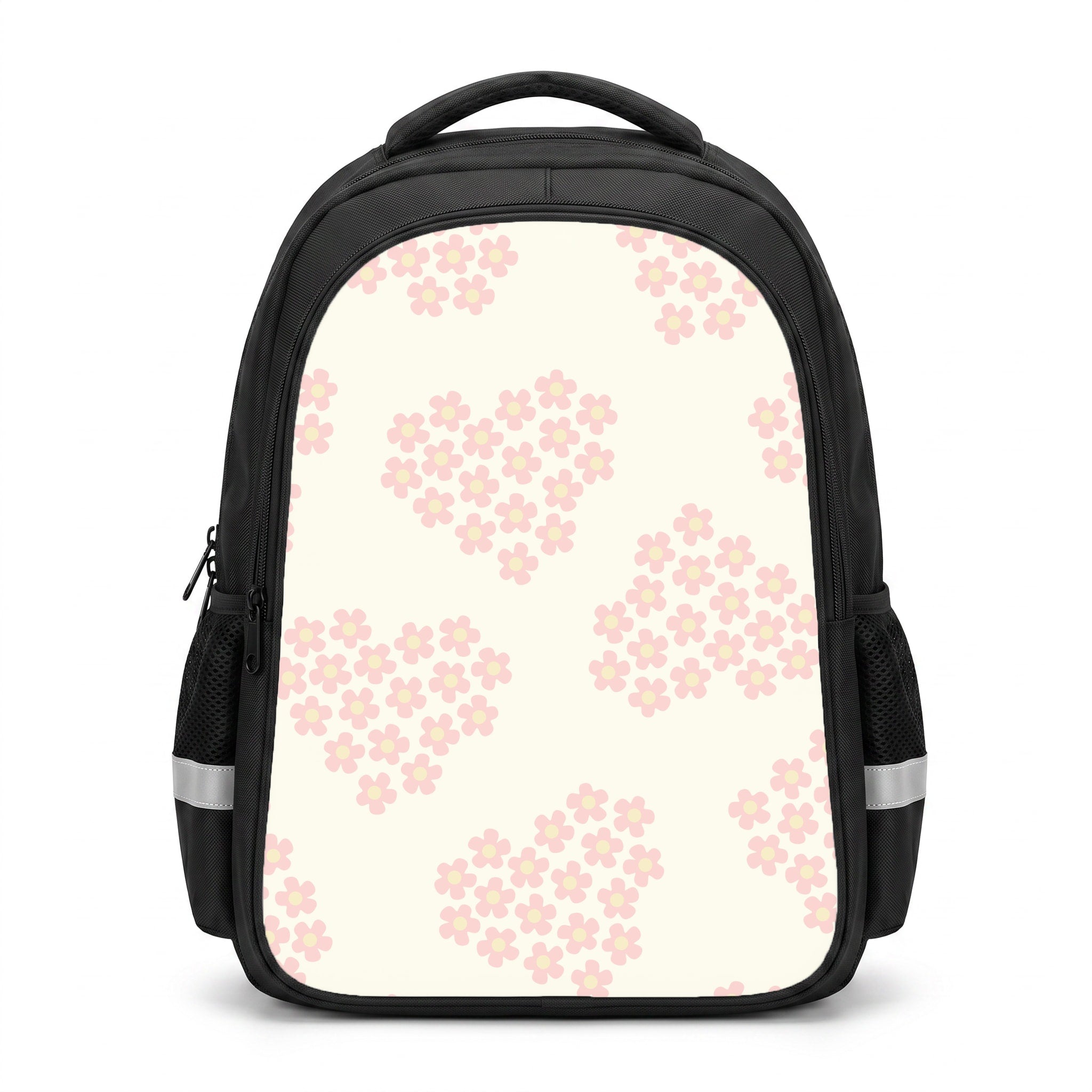Flower Hearts Pattern Backpack