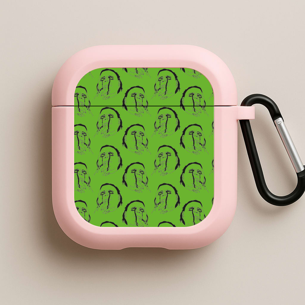 Michael Myers Pattern Pink AirPods Case