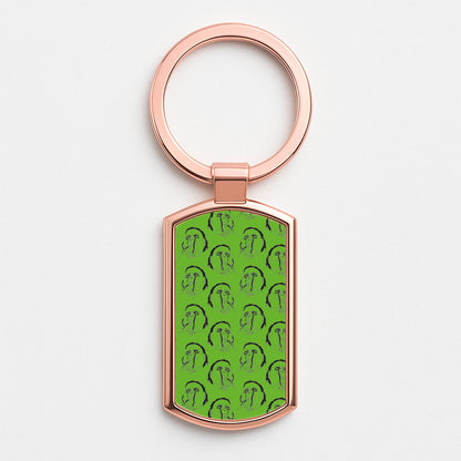 Michael Myers Pattern Rose Gold Keyring