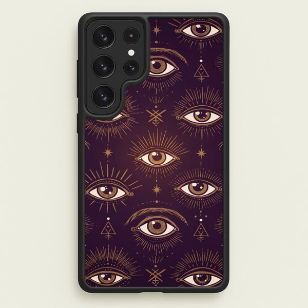 Mystic Golden Eyes Phone Case - Galaxy S23 Ultra / Standard