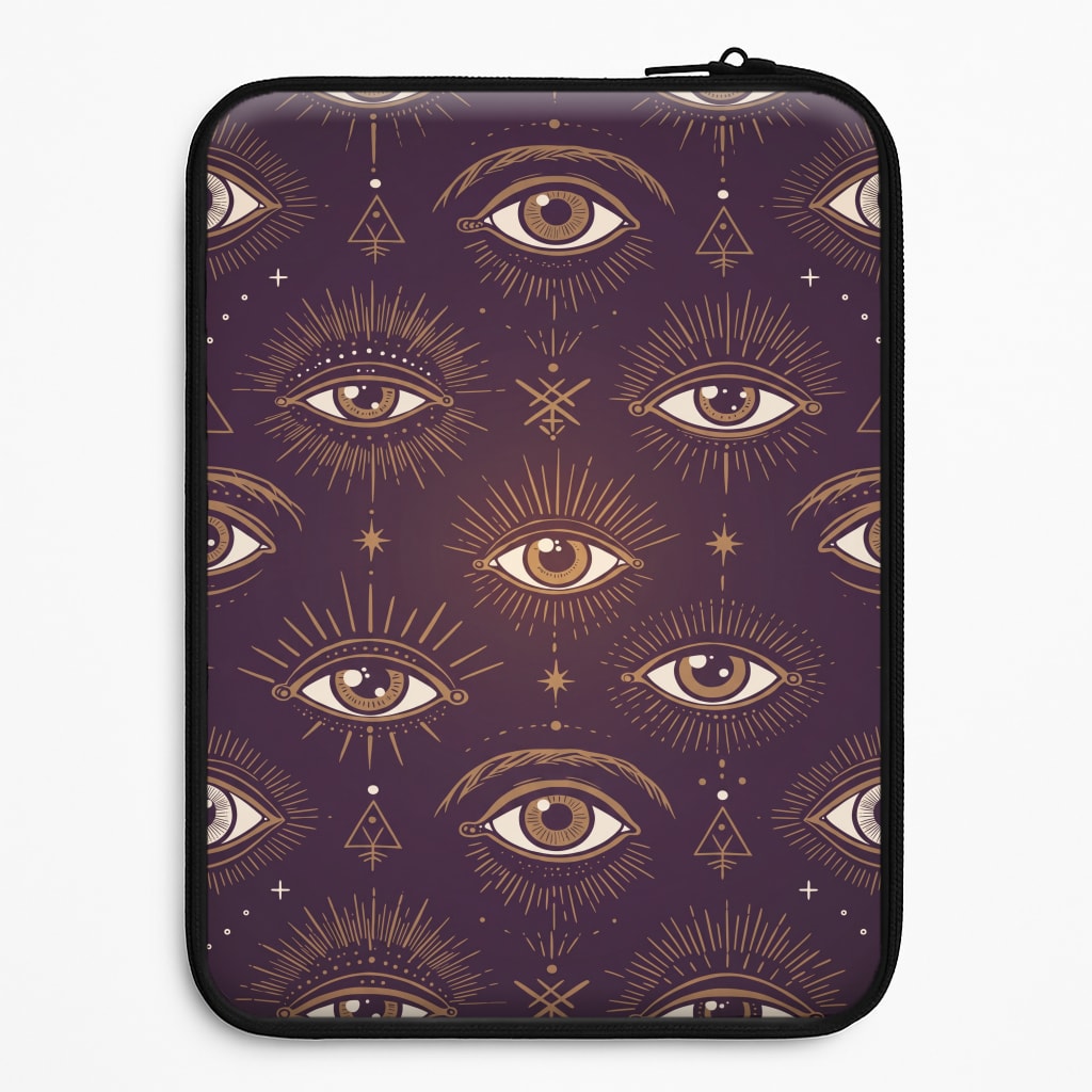 Mystic Golden Eyes Laptop Sleeve