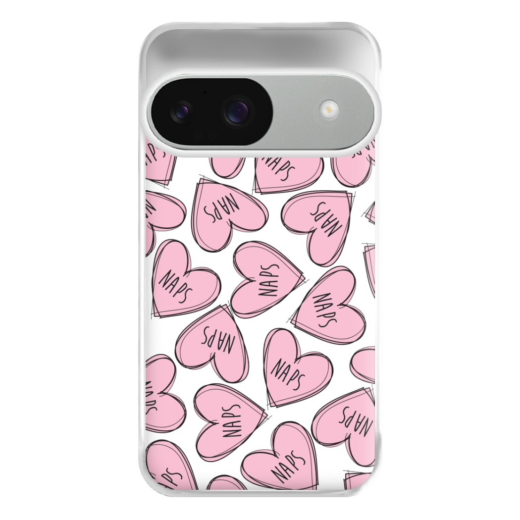 Nap Hearts, Tumblr Inspired Phone Case for Google Pixel 9 / 9 Pro