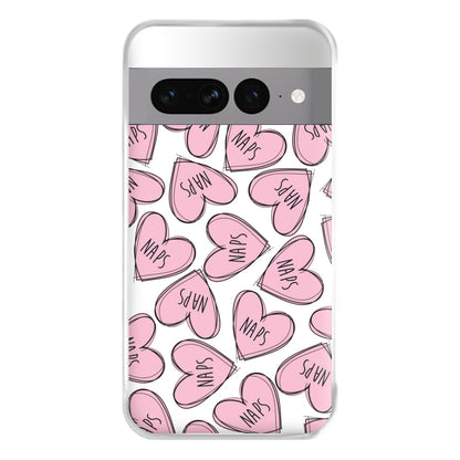 Nap Hearts, Tumblr Inspired Phone Case for Google Pixel 7 Pro