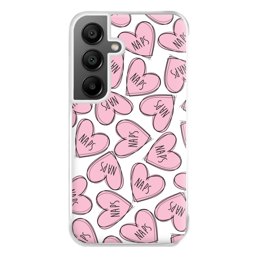 Nap Hearts, Tumblr Inspired Phone Case for Galaxy A55