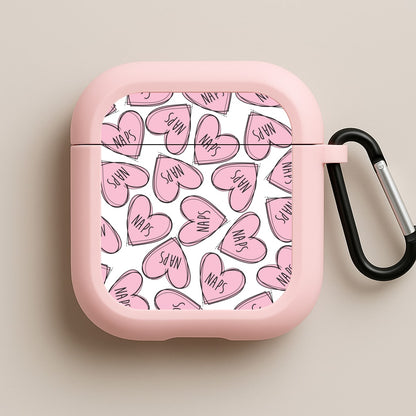 Nap Hearts, Tumblr Inspired Pink AirPods Case