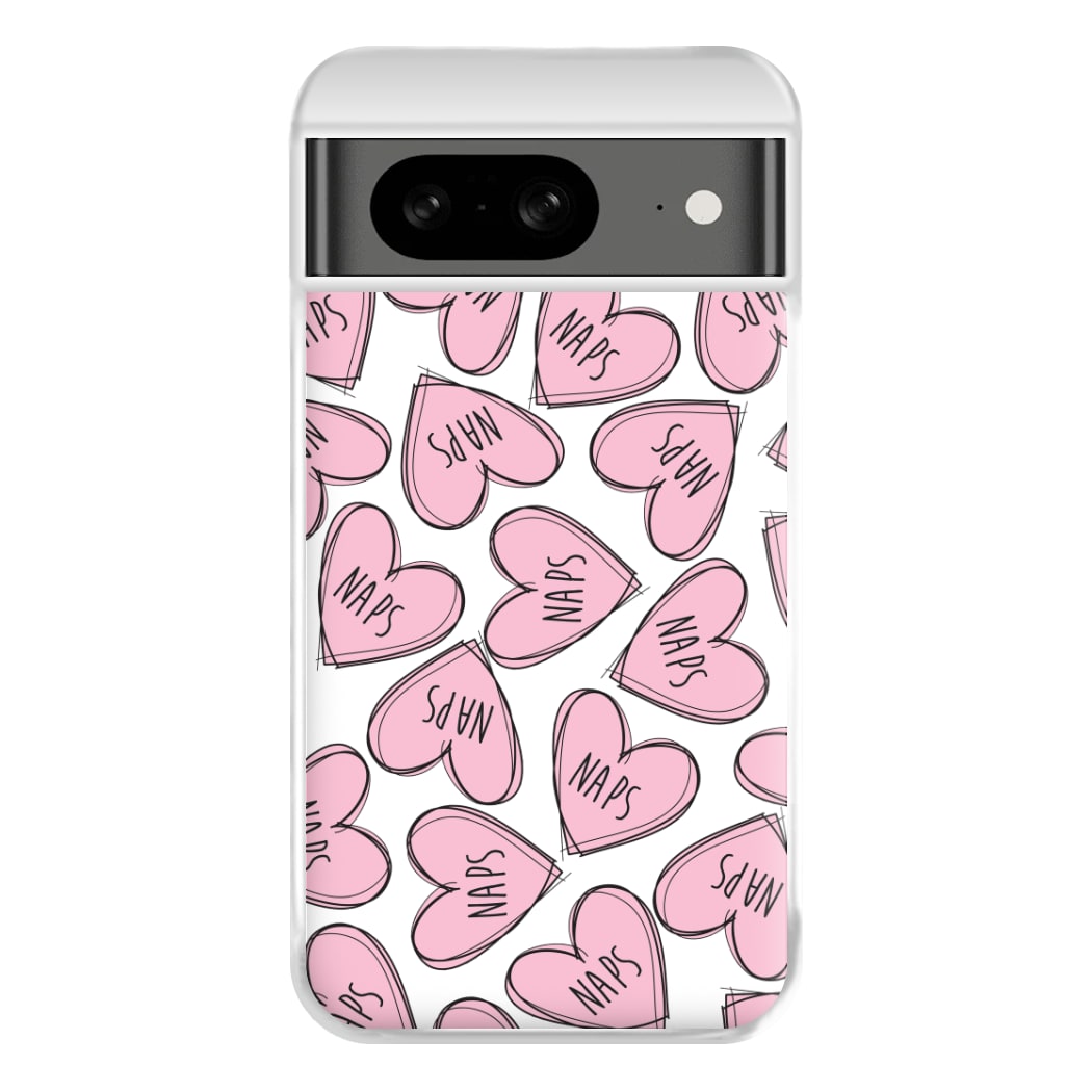 Nap Hearts, Tumblr Inspired Phone Case for Google Pixel 8