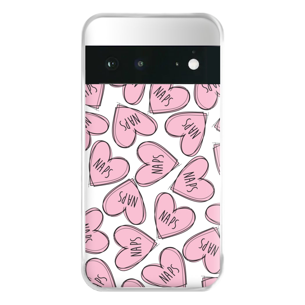 Nap Hearts, Tumblr Inspired Phone Case for Google Pixel 6a