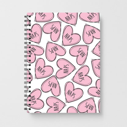 Nap Hearts, Tumblr Inspired Notebook - Fun Cases
