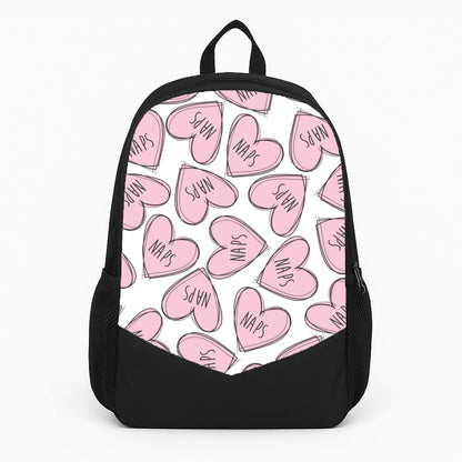 Nap Hearts, Tumblr Inspired Large Backpack