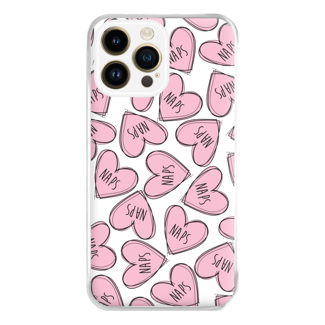 Nap Hearts, Tumblr Inspired Phone Case for iPhone 14 Pro Max