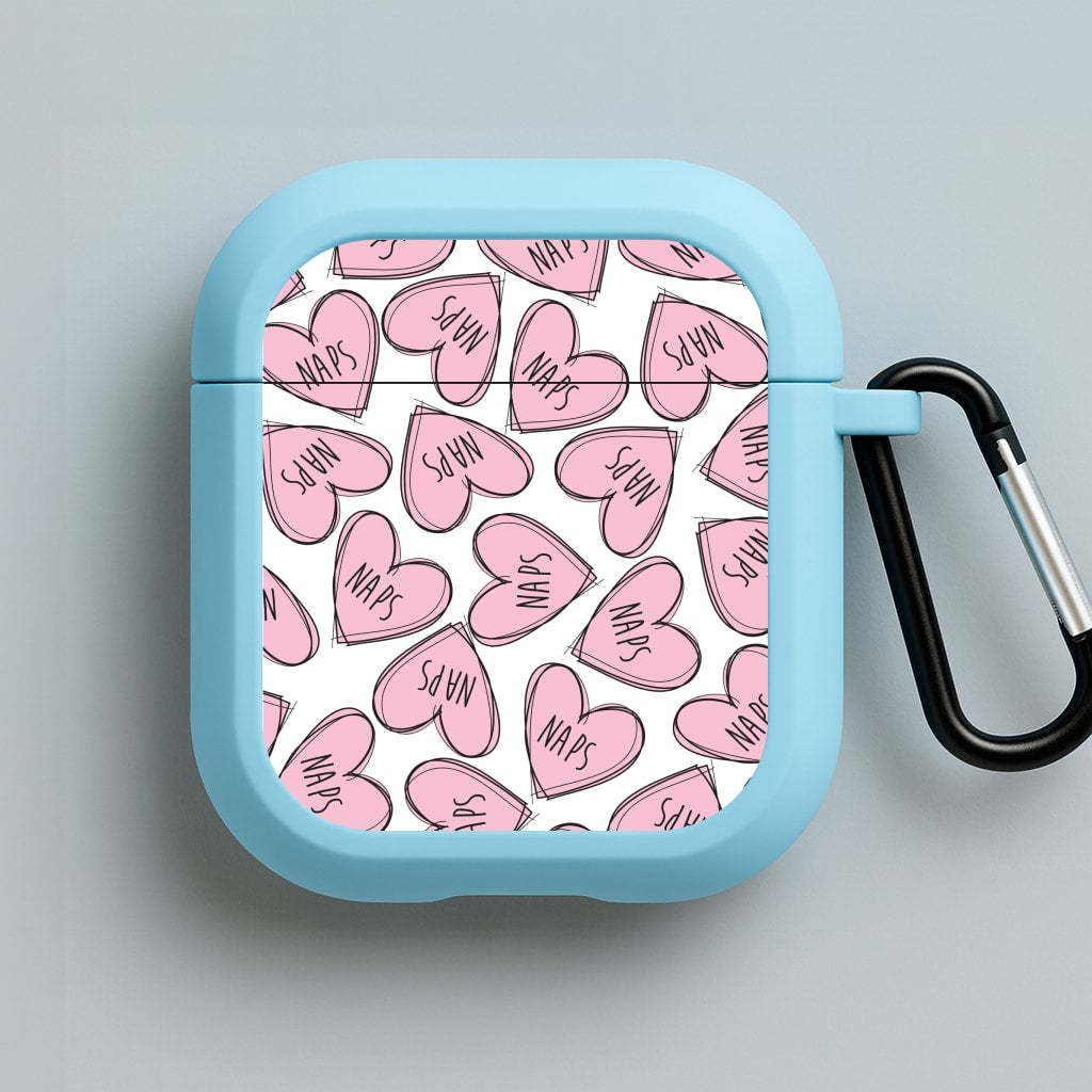 Nap Hearts, Tumblr Inspired Blue AirPods Case