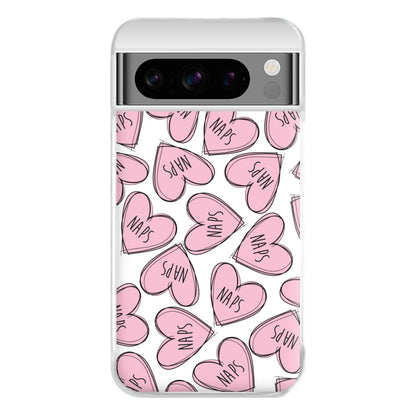 Nap Hearts, Tumblr Inspired Phone Case for Google Pixel 8 Pro