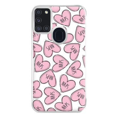 Nap Hearts, Tumblr Inspired Phone Case for Galaxy A21s