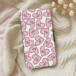Nap Hearts, Tumblr Inspired Wallet Phone Case