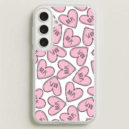 Nap Hearts, Tumblr Inspired Phone Case for Galaxy S25FE