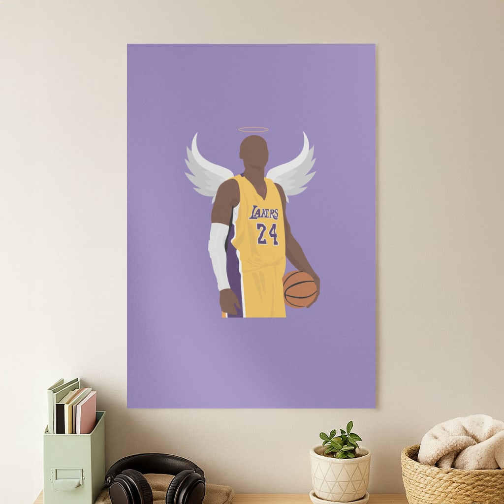 Kobe with wings - Basketball Poster