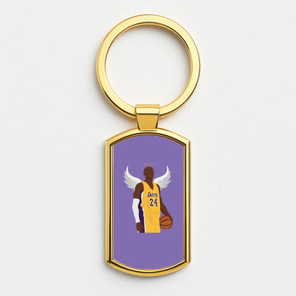 Kobe with wings - Basketball Gold Keyring