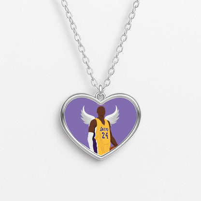 Kobe with wings - Basketball Necklace
