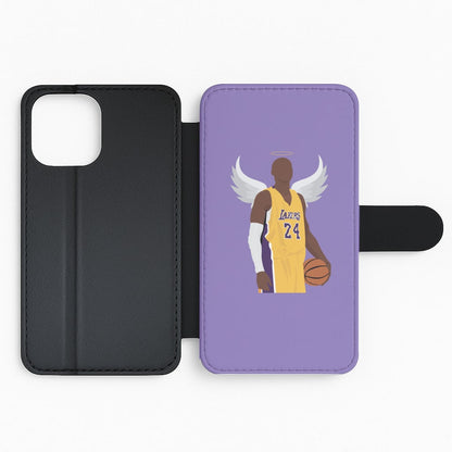 Kobe with wings - Basketball Flip Phone Case