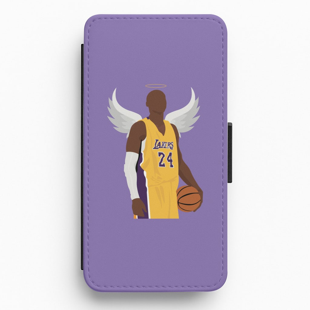 Kobe with wings - Basketball Flip / Wallet Phone Case