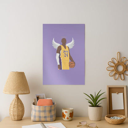 Kobe with wings - Basketball Art Print