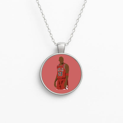 Jordan - Basketball Circle Necklace