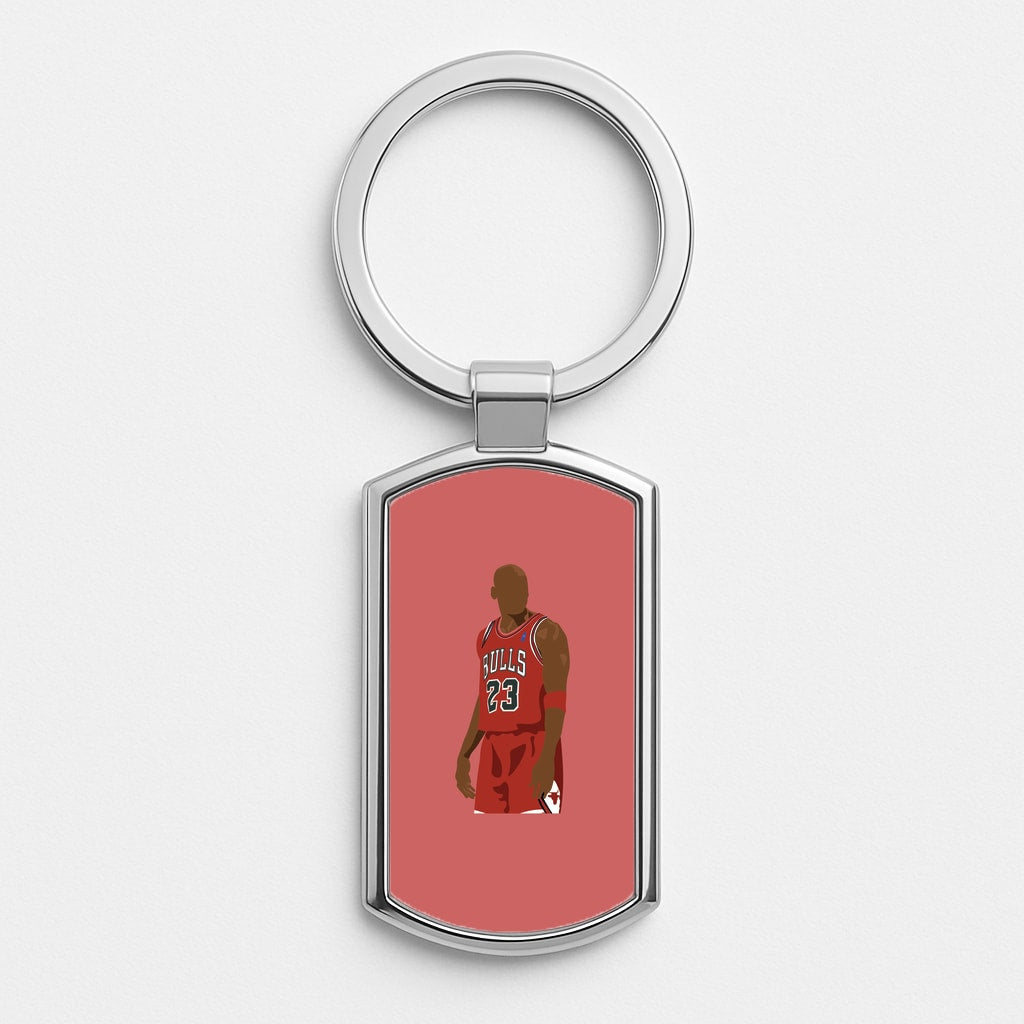 Jordan - Basketball Silver Keyring