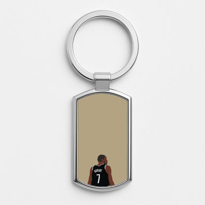 Durant - Basketball Silver Keyring