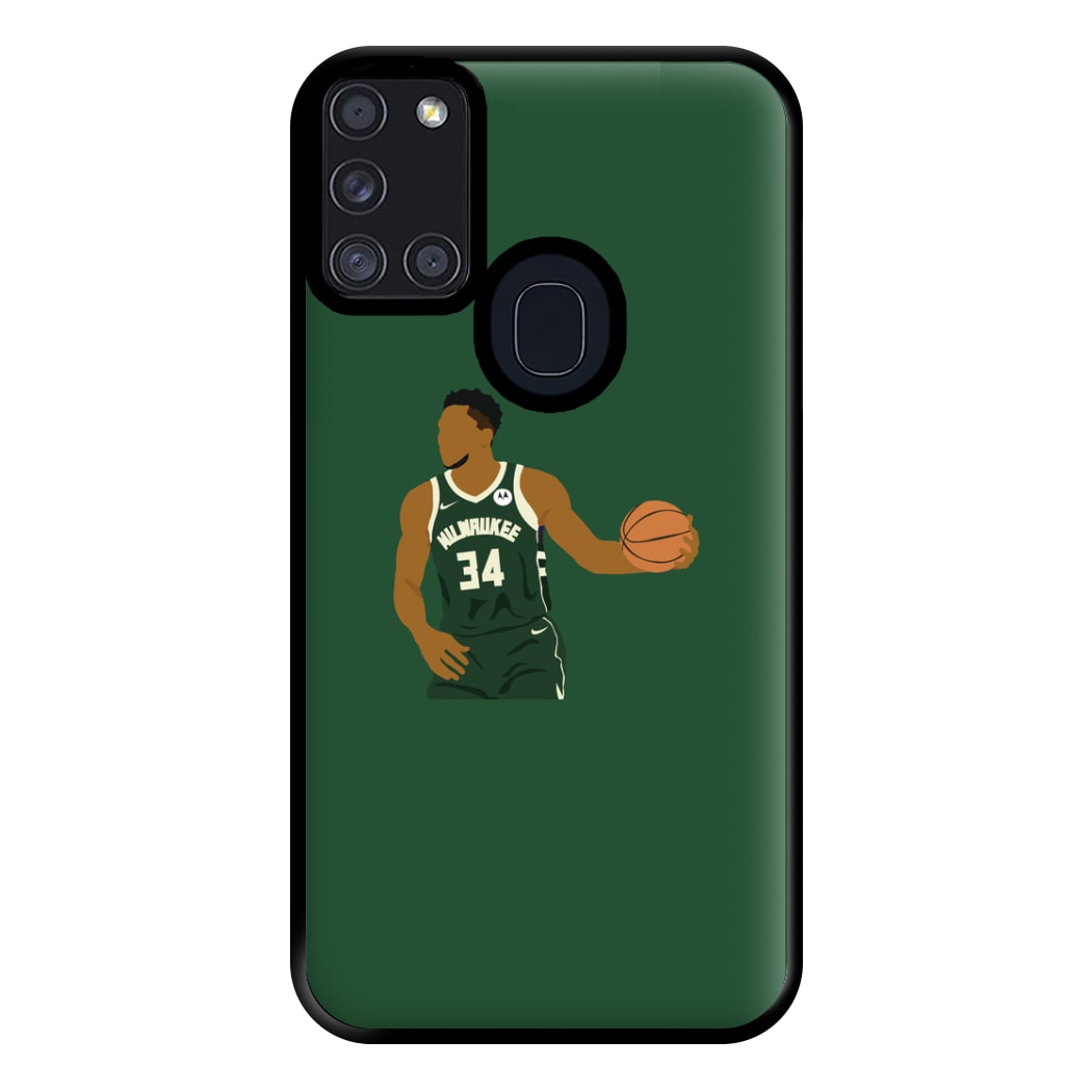 Giannis - Basketball Phone Case for Galaxy A21s