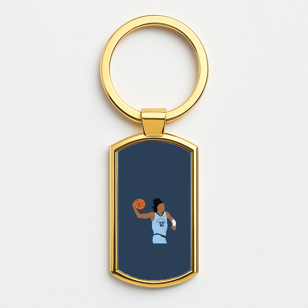 Morant - Basketball Gold Keyring