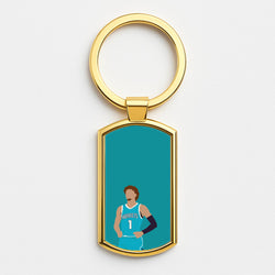 Lamelo - Basketball Gold Keyring