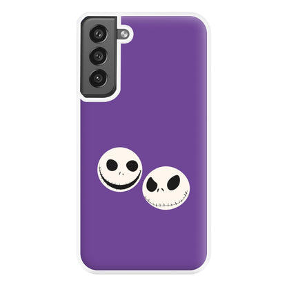 Skellington Heads - TNBC Phone Case for Galaxy S21FE