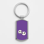 Skellington Heads - TNBC Silver Keyring