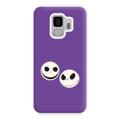 Skellington Heads - TNBC Phone Case for Galaxy S9 Plus