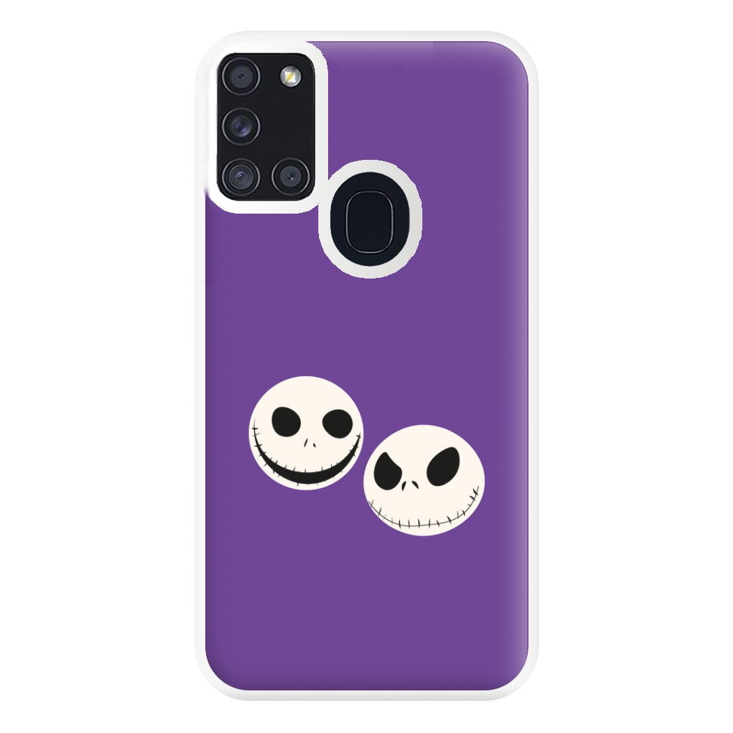 Skellington Heads - TNBC Phone Case for Galaxy A21s