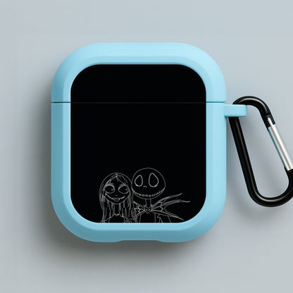 Jack And Sally - TNBC Blue AirPods Case