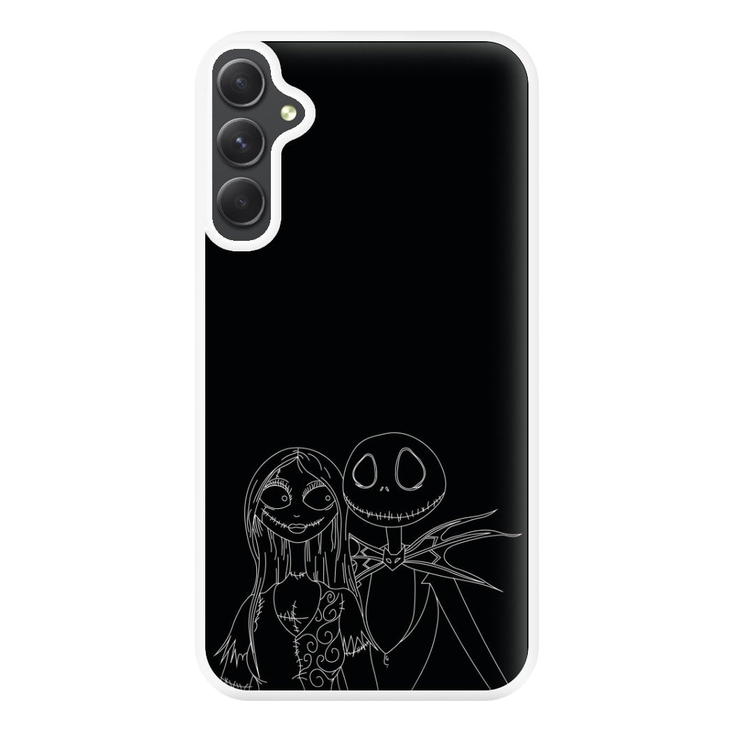 Jack And Sally - TNBC Phone Case for Galaxy A54