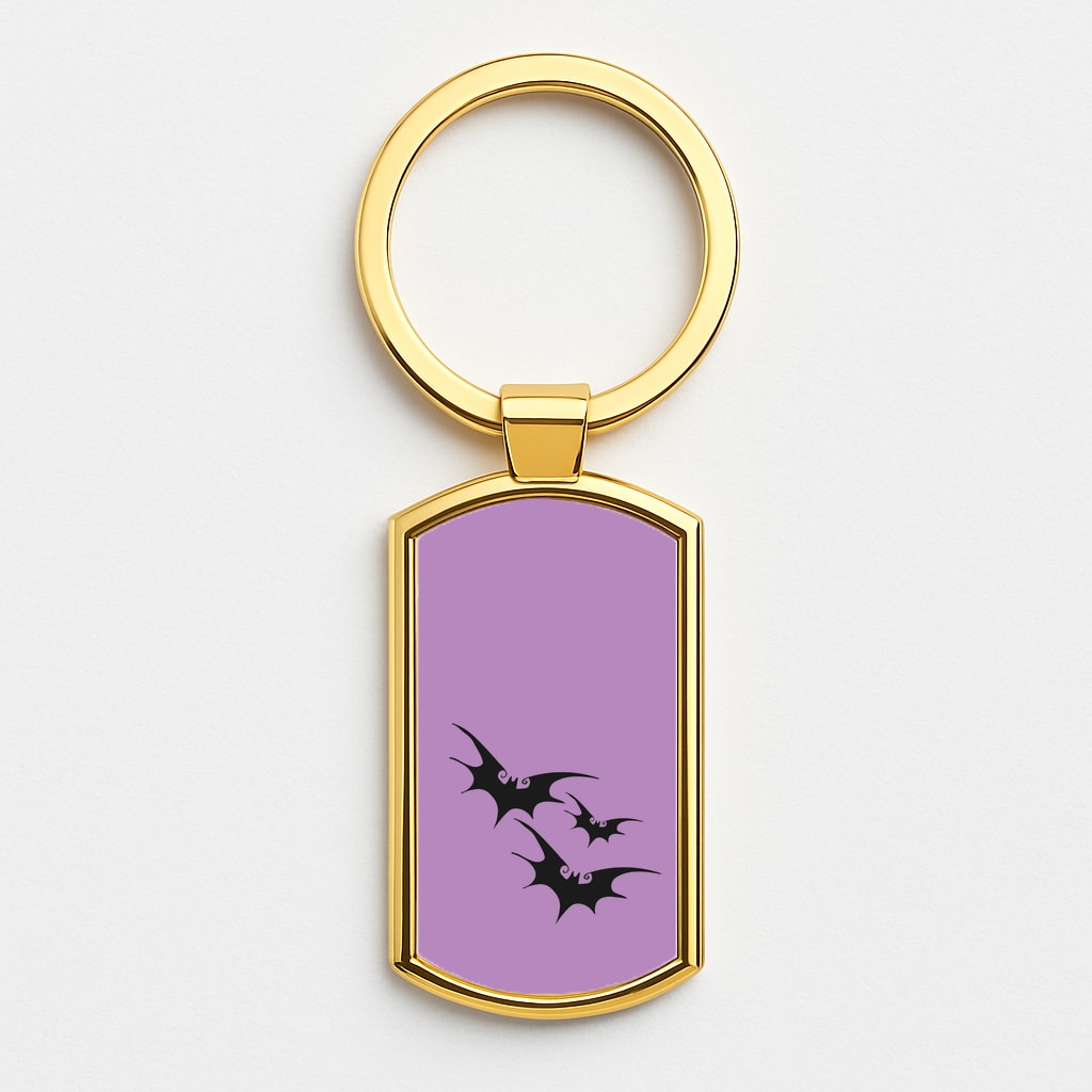 Bats - TNBC Gold Keyring