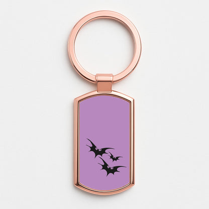 Bats - TNBC Rose Gold Keyring