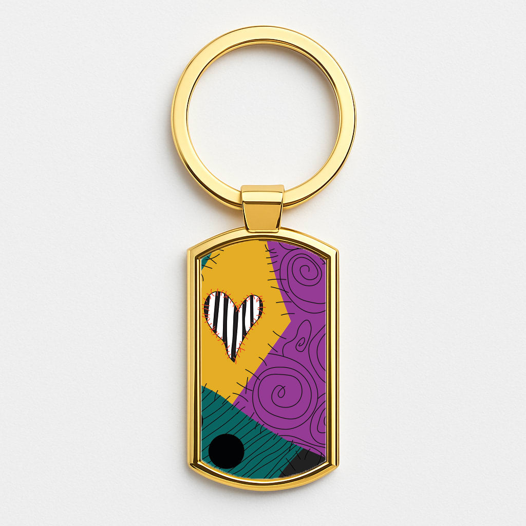 King Of Fright Gold Keyring