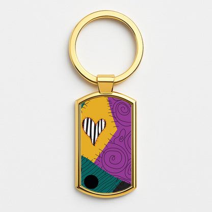 King Of Fright Gold Keyring