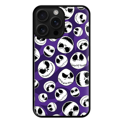 Skull Pattern Phone Case for iPhone 16 Pro Max