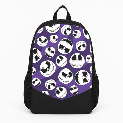 Skull Pattern Large Backpack