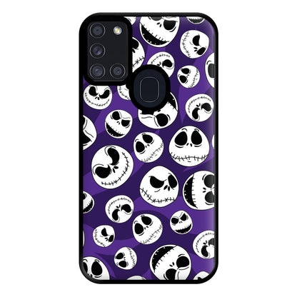 Skull Pattern Phone Case for Galaxy A21s