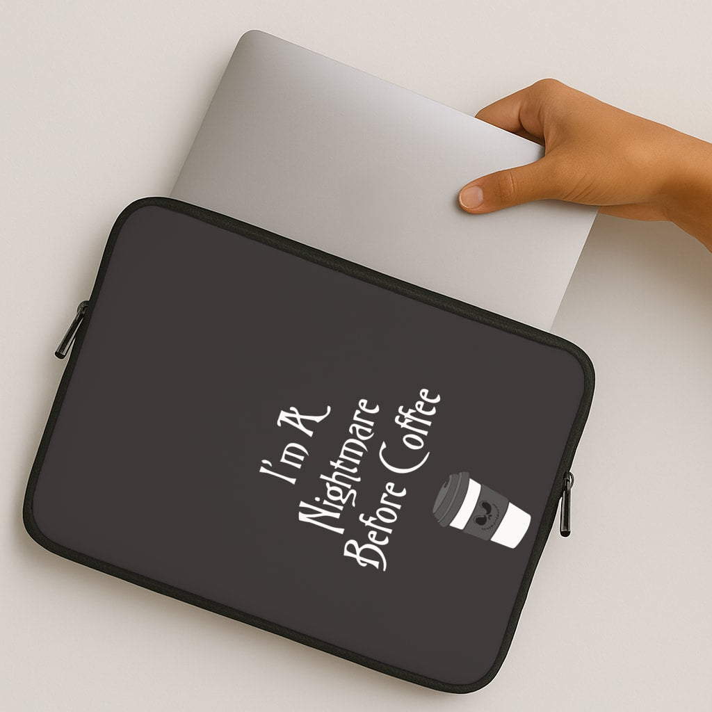 I'm A Nightmare Before Coffee MacBook Case