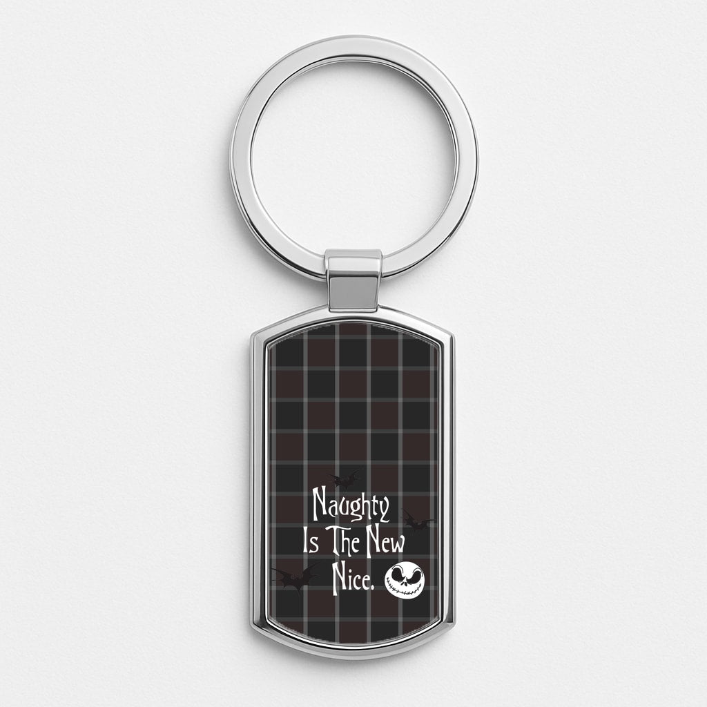 Naughty Is The New Nice Silver Keyring