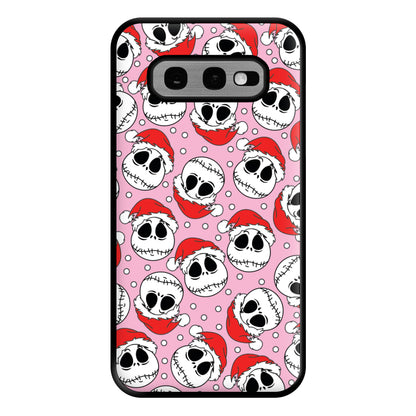 Pink Christmas Skull Pattern Phone Case for Galaxy S10e