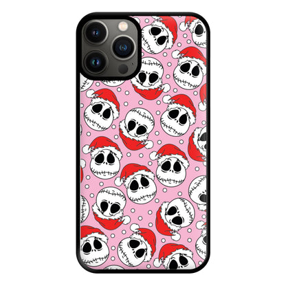 Pink Christmas Skull Pattern Phone Case for iPhone 11 Pro Max